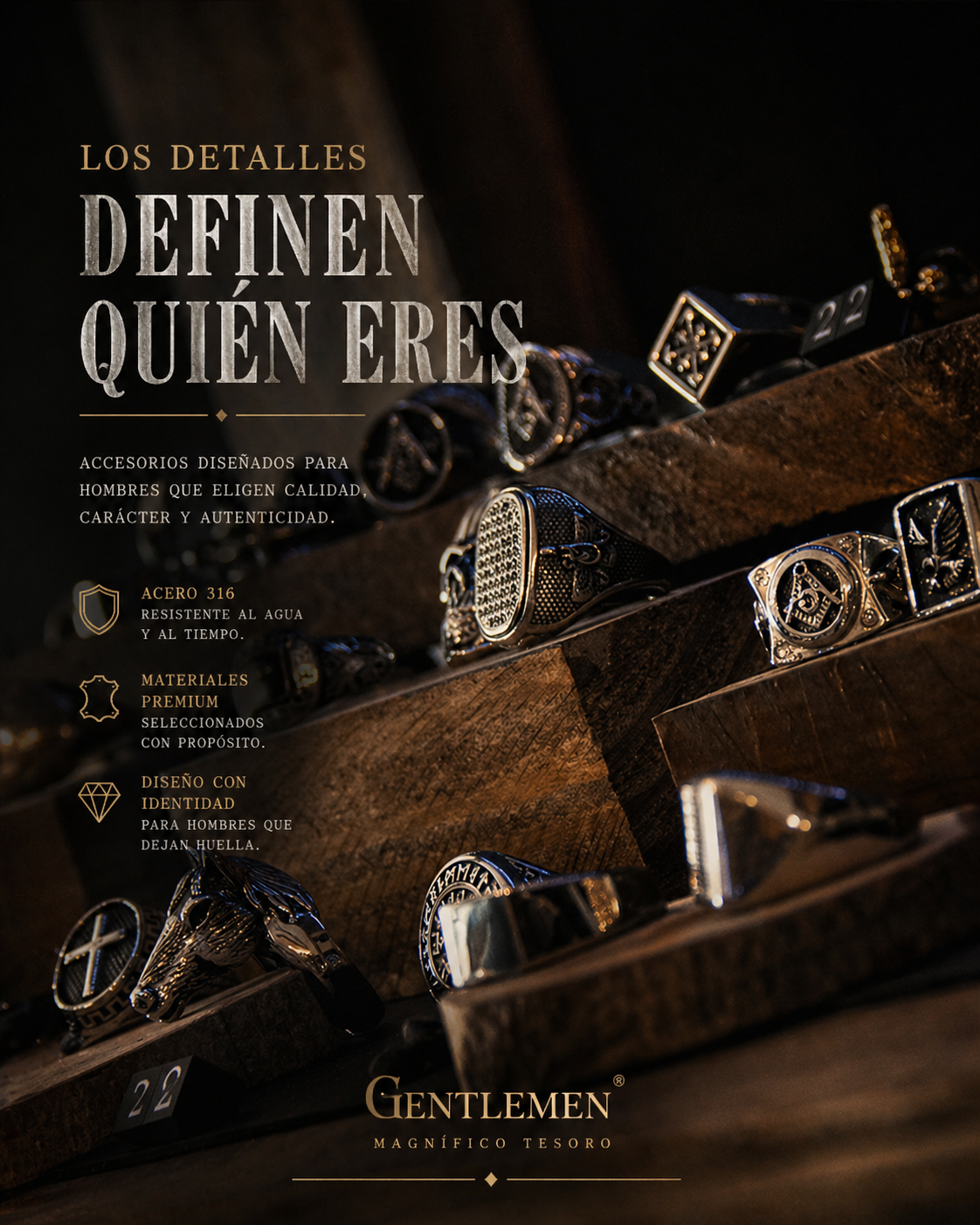 Anillos y accesorios masculinos Gentlemen MT